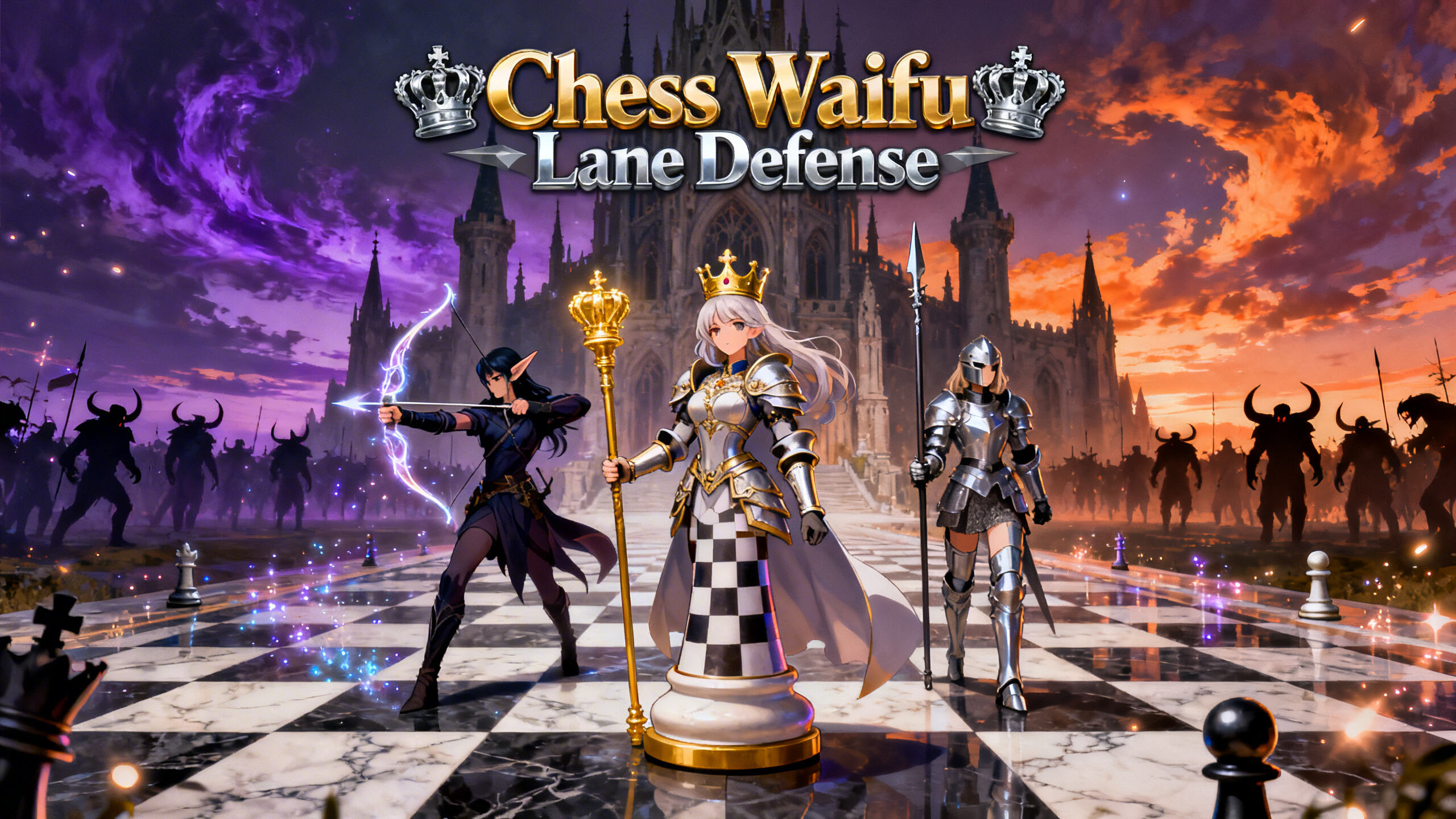Chess Waifu Lane Defense