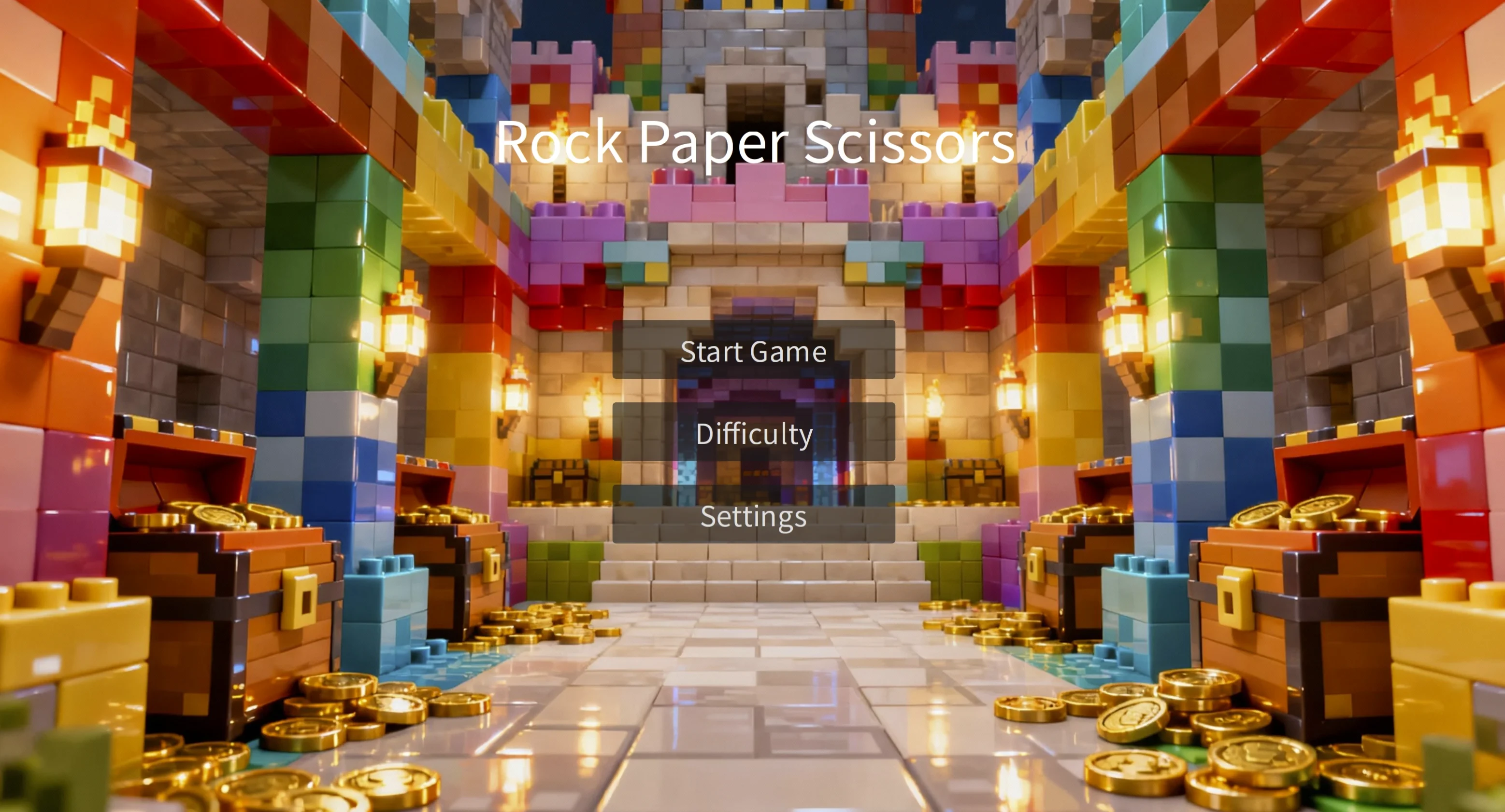 Minecraft and building blocks style game assets