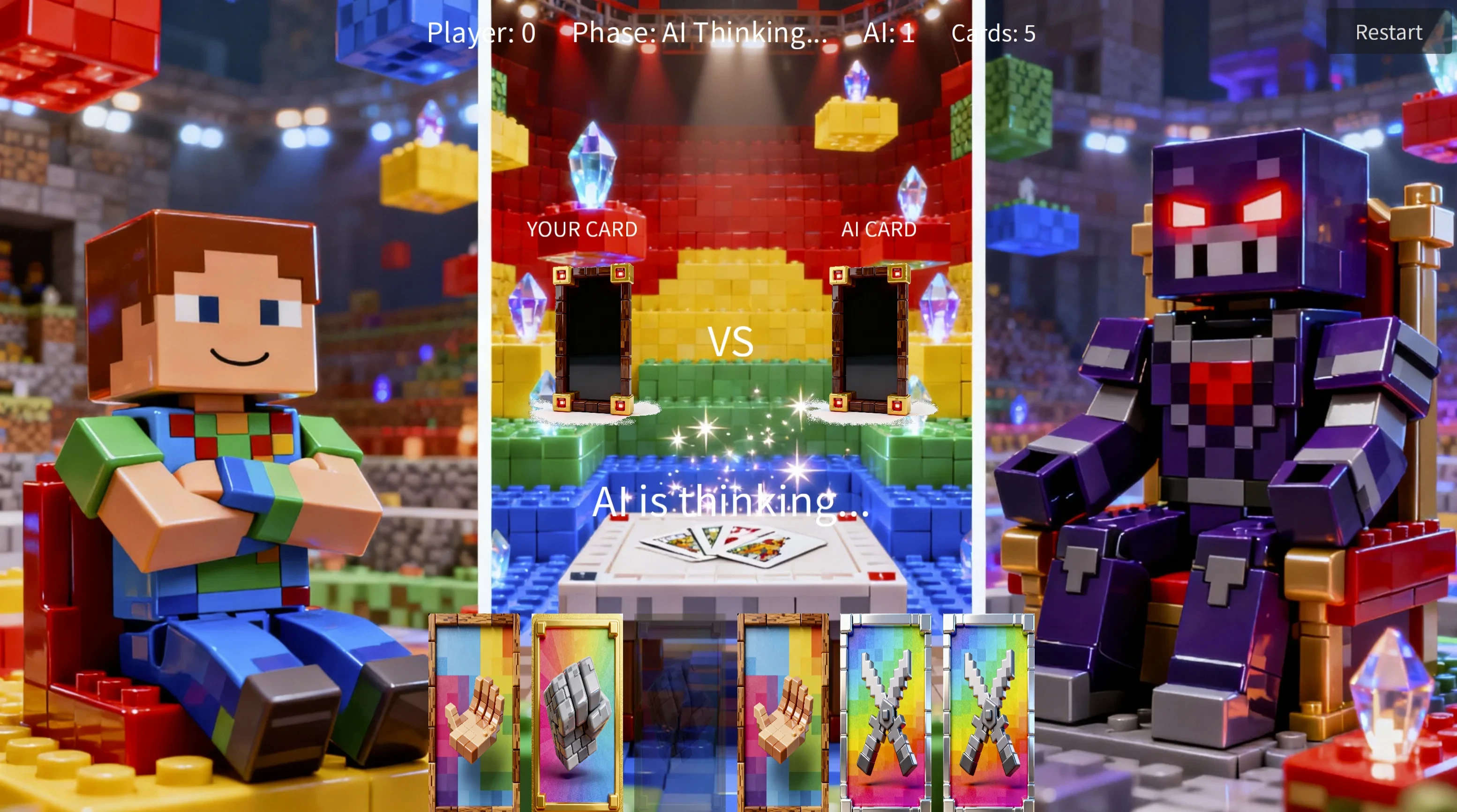 Rock-paper-scissors game development process overview